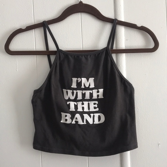 La Hearts Tops - Gray crop top